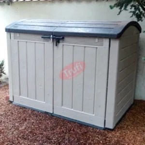 Magazie din plastic crem-nisipos KETER Ultra, 177 x 113 cm in gradina