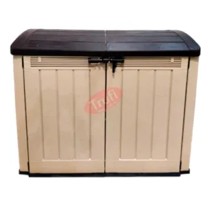 Magazie din plastic crem-nisipos KETER Ultra, 177 x 113 cm inchidere cu lacat