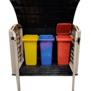 Magazie din plastic crem-nisipos KETER Ultra, 177 x 113 cm pubele gunoi