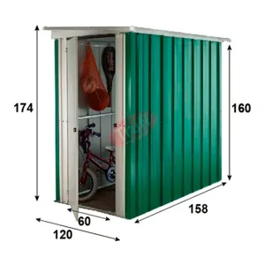 Magazie metalica GP54, 120x158 cm, 10 ani garantie dimensiuni