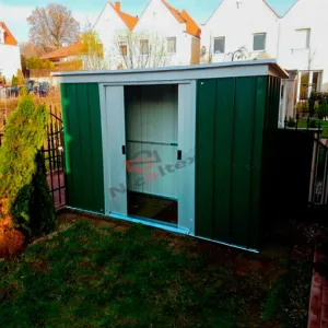 Magazie metalica verde GP64, 198 x 119 cm, 10 ani garantie in gradina