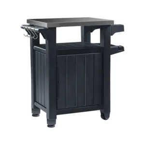Dulap KETER Unity cu blat inox gri