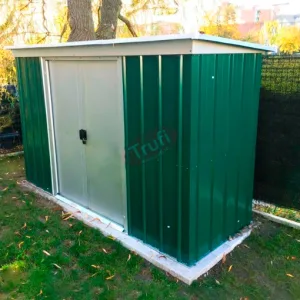 Magazie metalica verde GP64, 198x119cm, 10 ani garantie