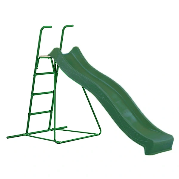 tobogan_cu_platforma_metalica_si_scara_verdeinchis_verde Tobogan 235 cm 300 cm inchis cu scara metalica verde