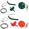 Set tiroliana 30 m + leagan disc – diverse culori