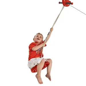 Set tiroliana 30 m + leagan disc – diverse culori 2