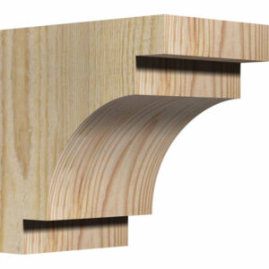 Consola din lemn TRC07 din lemn pin nordic, pentru acoperis usa, foisor, terasa, pergola, elemente acoperis, semineu, elemente arhitecturale sau de design