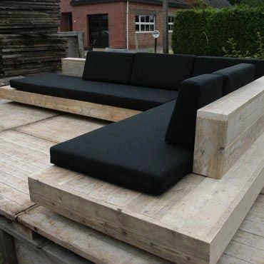 set-perne-coltar-terasa Perne pentru exterior Negru 2501