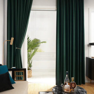 DRAPERIE CATIFEA BLACKOUT VELVET VERDE IEFTINA
