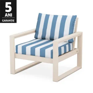 Perne pentru mobilier gradina dungi alb-albastru