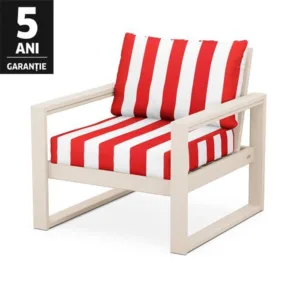 Perne pentru mobilier gradina dungi alb-rosu