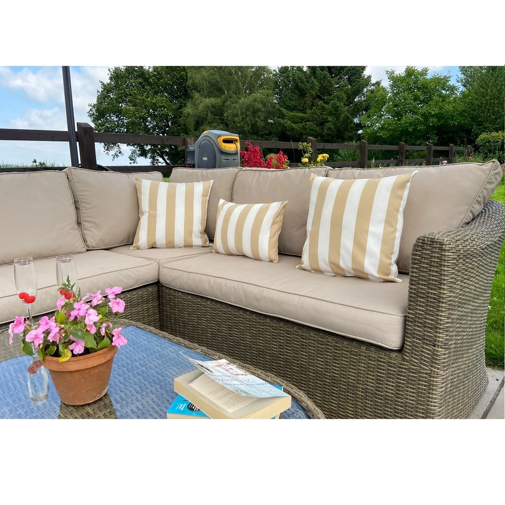producator-perne-mobilier-gradina Perne pentru exterior dungi alb-bej