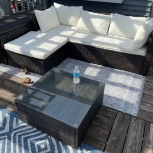 Perne pentru mobilier gradina exterior Alb 2602
