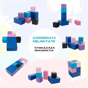 Set joaca blocuri si cuburi burete Trufi Soft 7 producator