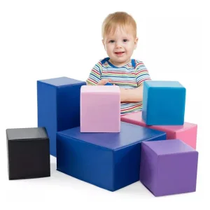 Set joaca blocuri si cuburi burete Trufi Soft7