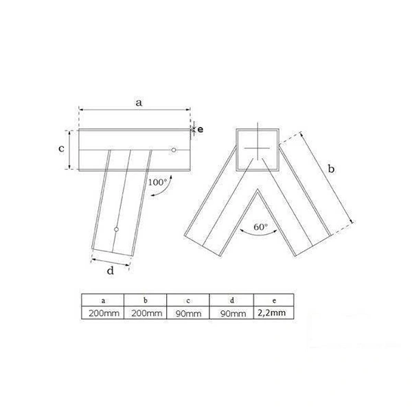 coltar_100_grade_verde_dimensiuni Coltar metalic 100 grade