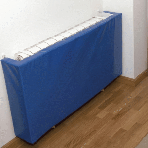 Protecție calorifer burete albastru, pentru școli și săli sport