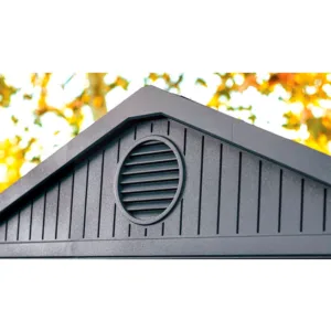 Magazie din plastic KETER Darwin 6x6 gri aerisire