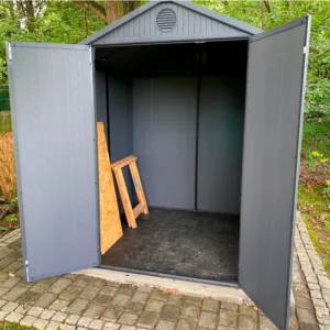 Magazie din plastic KETER Darwin 6x6 gri podea heavy duty