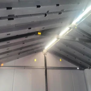 Magazie din plastic Keter Newton Plus 1175 gri iluminator