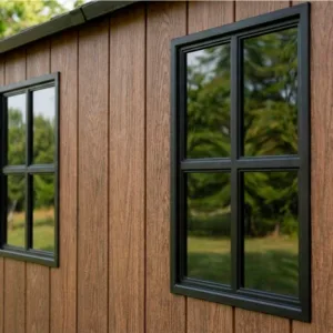 Magazie din plastic Keter Apex 775 nuc ferestre
