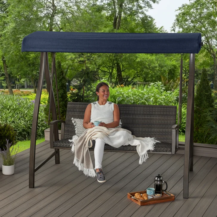copertina-balansoar-material-rezistent-UV-trufi Balansoar de gradina cu copertina textila de schimb montata, disponibila la comanda in orice culoare si dimensiune