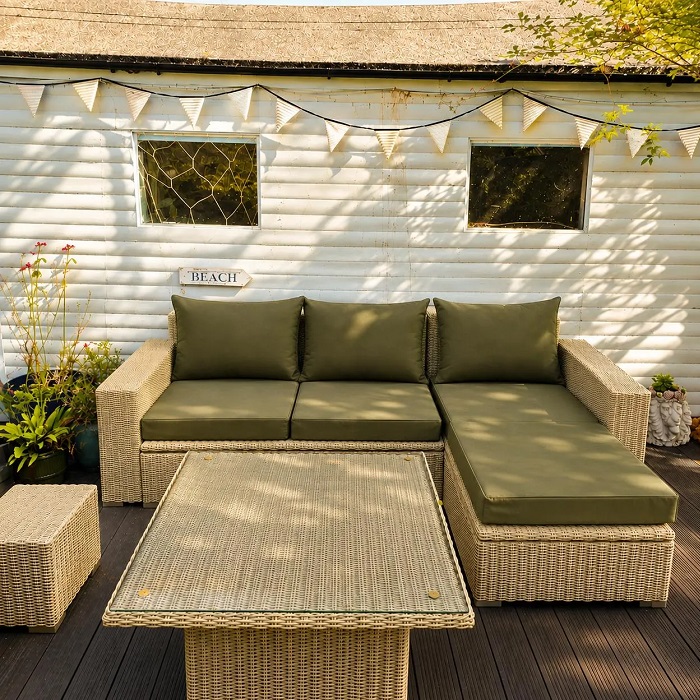 Perne si Huse perne Exterior la Comanda, Verde kaki olive , material impermeabil Oxford 600d UV, orice dimensiuni la comanda