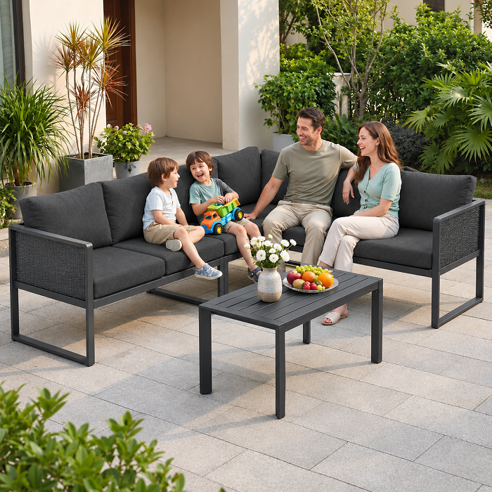 Perne si Huse perne Exterior la Comanda, Gri grafit , material impermeabil Oxford 600d UV, orice dimensiuni la comanda